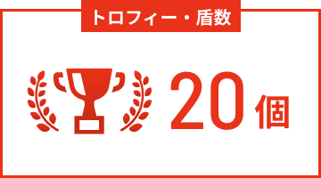トロフィー・盾数20個