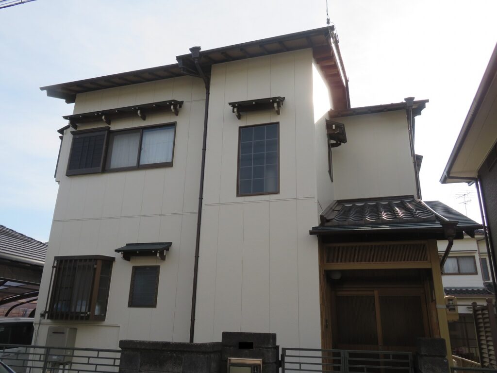 北名古屋市｜	外壁塗装・屋根部分葺き替え・ベランダ防水｜H様邸